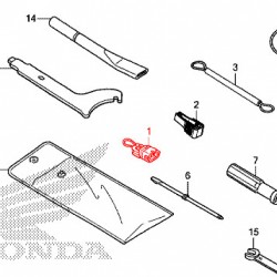 35102-KVZ-630 : Honda Emergency start socket Honda X-ADV 750