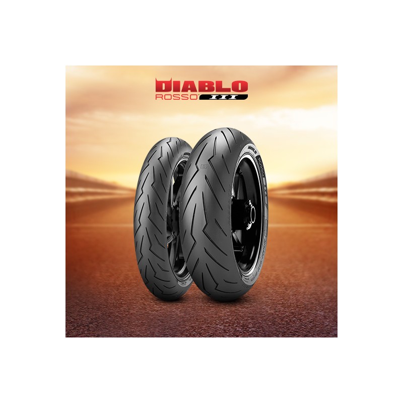 2635200 : Pirelli Diablo Rosso 3 120/70 ZR17 58W TL Honda X-ADV 750
