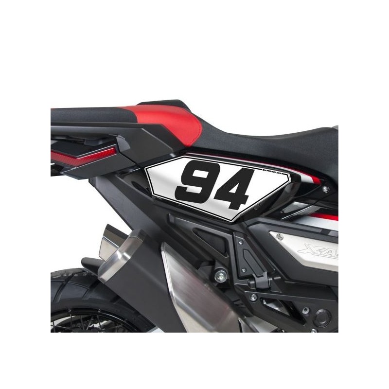 HX7400 + CHIFFRES : Support numéro Racing Barracuda Honda X-ADV 750