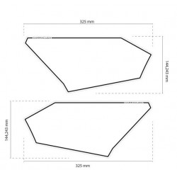 HX7400 + CHIFFRES : Support numéro Racing Barracuda Honda X-ADV 750