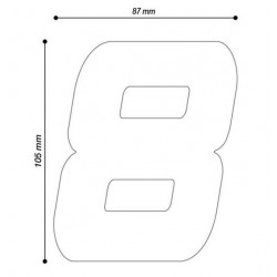 HX7400 + CHIFFRES : Support numéro Racing Barracuda Honda X-ADV 750