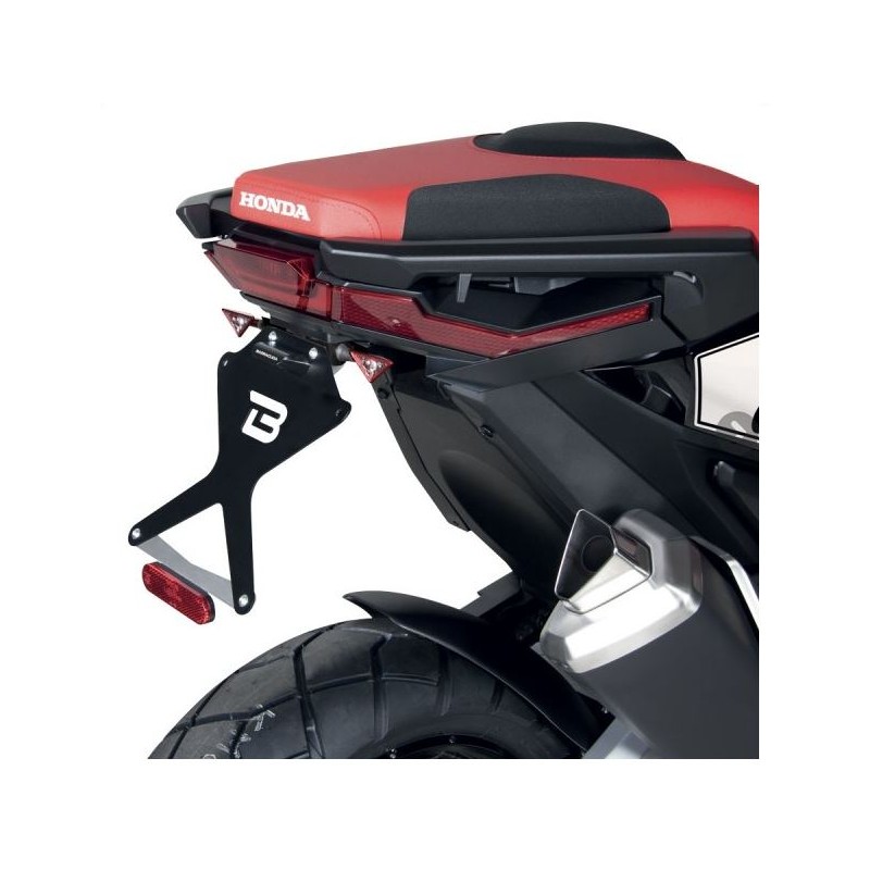 HX7104-17-R + N1002 + NCAT : Supporto dei targhe Barracuda Racing Honda X-ADV 750