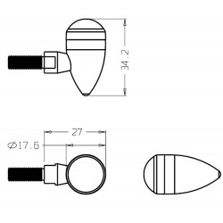 9314N : Clignotants Tiny Puig Honda X-ADV 750