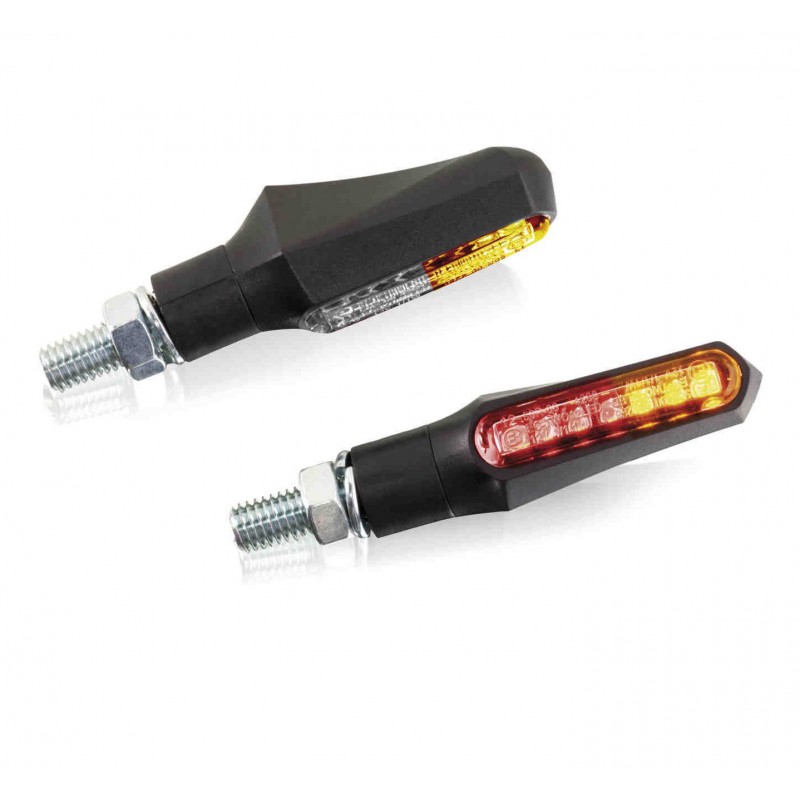 Kit Clignotants Moto Pour Honda RS150, XRE300, CRF300, X-ADV - 4 Feux Ambre, Transparents, Facile à Installer