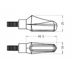 9084N : Clignotants Curve Puig Honda X-ADV 750