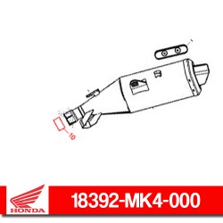 18392-MK4-000 : Honda exhaust gasket Honda X-ADV 750