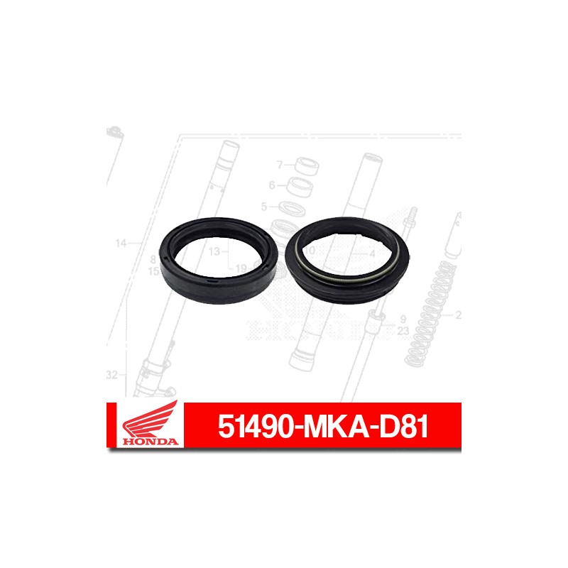 51490-MKA-D81 : Honda fork oil seal Honda X-ADV 750 51490-MKA-D81 : Honda fork oil seal Honda X-ADV 750