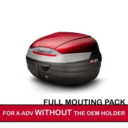 packsh37rouge : Shad SH37 Set für X-ADV OHNE originalen Gepäckträger Honda X-ADV 750