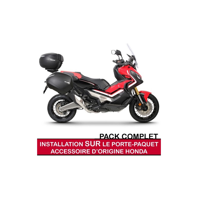 shadfullpack2 : Confezione bauletto e valigie Shad per X-ADV CON portabagagli originale Honda X-ADV 750