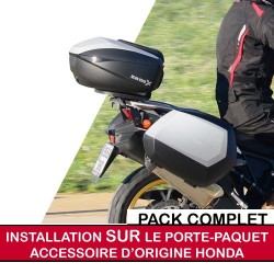 shadfullpack3 : Pack premium top case/valises Shad pour X-ADV AVEC porte-paquet d'origine Honda X-ADV 750