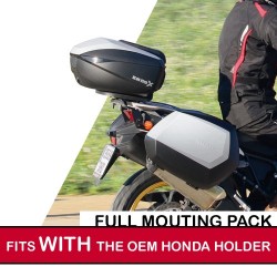 shadfullpack3 : Pack premium top case/valises Shad pour X-ADV AVEC porte-paquet d'origine Honda X-ADV 750