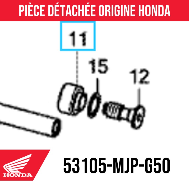 53105-MJP-G50 : Honda OEM handlebar end cap Honda X-ADV 750