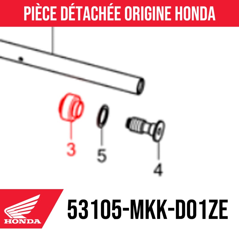 53105-MKK-D01ZE : Embout de guidon origine Honda 2021 Honda X-ADV 750