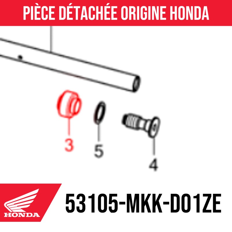 53105-MKK-D01ZE : Honda OEM handlebar end cap 2021 Honda X-ADV 750