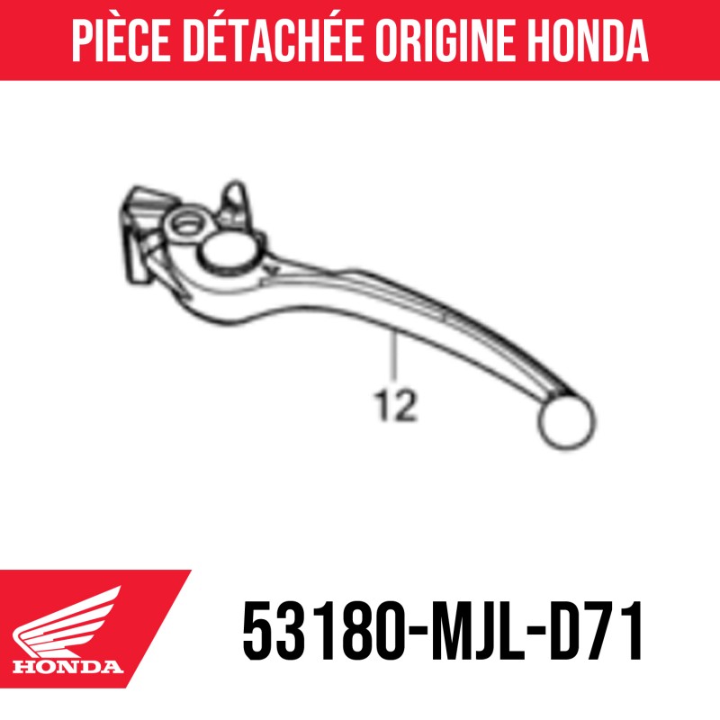 53180-MJL-D71 : Leva freno sinistra originale Honda 2021 Honda X-ADV 750