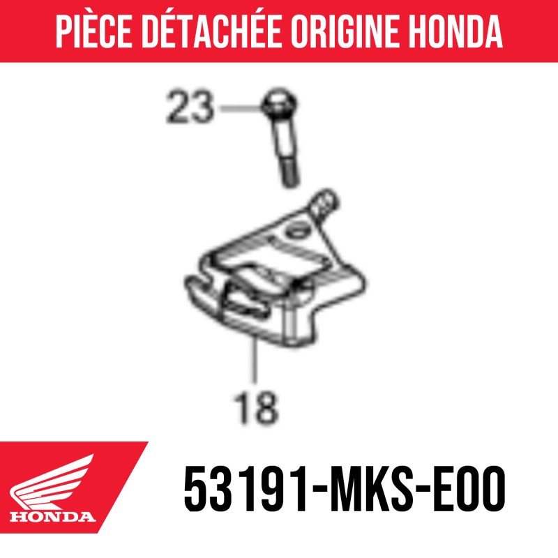 53191-MKS-E00 : Honda handguard attachment 2021 Honda X-ADV 750
