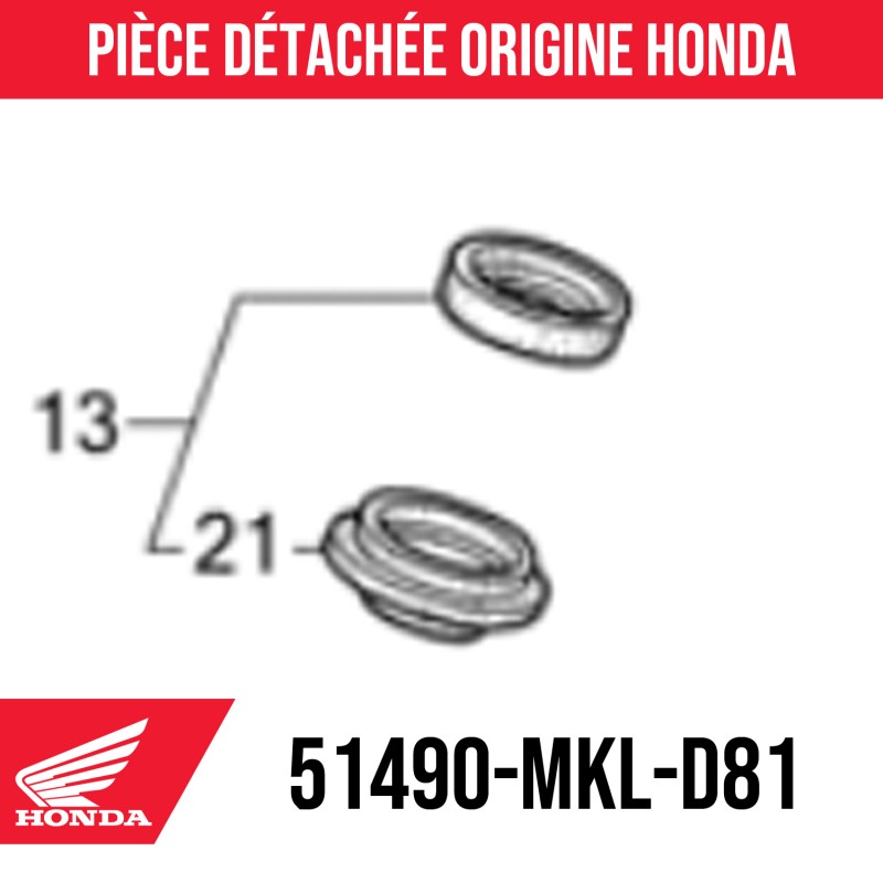 51490-MKL-D81 : Honda fork oil seal 2021 Honda X-ADV 750