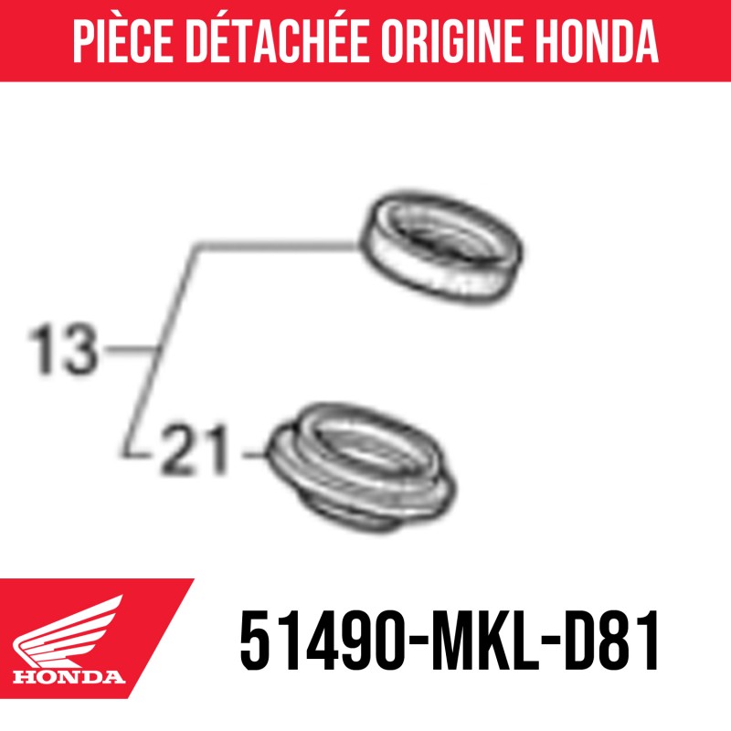 51490-MKL-D81 : Paraolio forcella Honda 2021 Honda X-ADV 750 51490-MKL-D81 : Paraolio forcella Honda 2021 Honda X-ADV 750