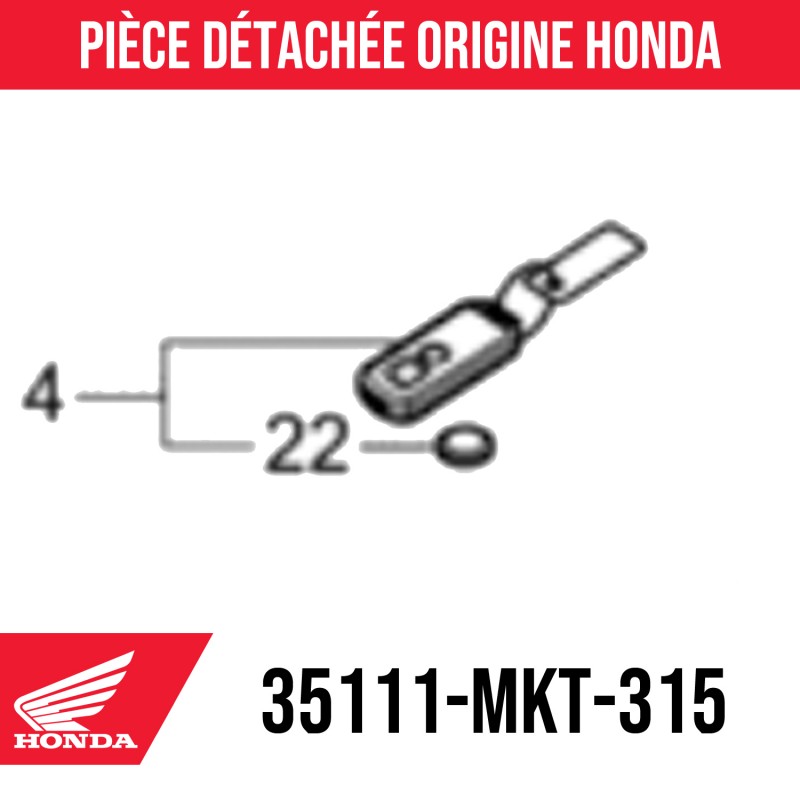 35111-MKT-315 : Double de clé X-ADV 2021 Honda X-ADV 750