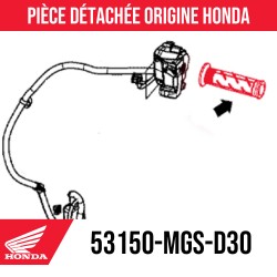 53150-MGS-D30 : Honda left grip Honda X-ADV 750