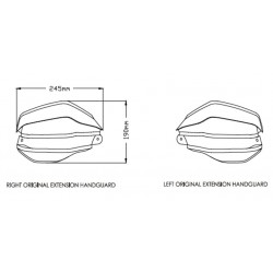 3824 : Puig 2021 Handguard Extensions Honda X-ADV 750