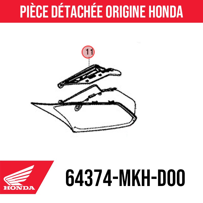 64374-MKH-D00 : Gomma della leva di parcheggio Honda X-ADV 750