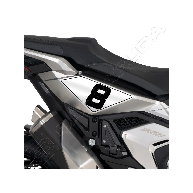 HX7400-21 : Supporto numero Racing Barracuda 2021 Honda X-ADV 750