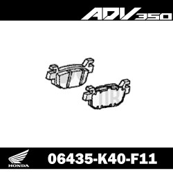 06435-K40-F11 : Pastiglie freno posteriori ADV 350 Honda X-ADV 750