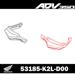 53185-K2L-D00 + 90112-MGS-D30 : Protège-main gauche ADV 350 Honda X-ADV 750
