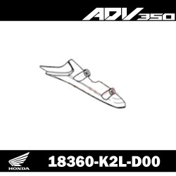 18360-K2L-D00 : Manifold Heat Shield ADV 350 Honda X-ADV 750