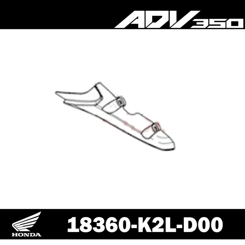 18360-K2L-D00 : Protection collecteur ADV 350 Honda X-ADV 750