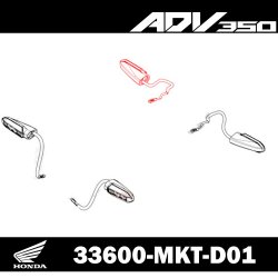 33600-MKT-D01 : Indicatore di direzione originale ADV 350 Honda X-ADV 750