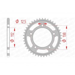 1074377001 : AFAM-Kranz 38 Zähne Stahl 10627-38 Honda X-ADV 750