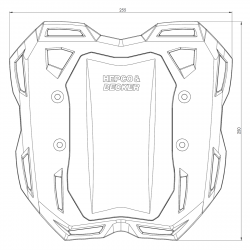 FS68095550101 : Support de sac souple Smartrack Hepco-Becker 2025 Honda X-ADV 750