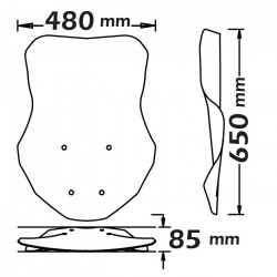 CLS4516 / SC4515 : Isotta Windshield Honda X-ADV 750