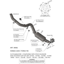 80062 : Colector Leovince 2025 Honda X-ADV 750