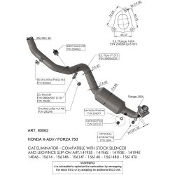 80062 : copy of Collettore Leovince Honda X-ADV 750