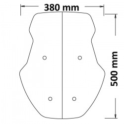 SC4550-FS : Cupula deportiva Isotta ADV 350 Honda X-ADV 750