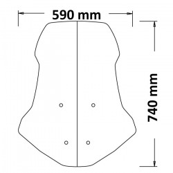 KIT-SC4552 : Bulle haute Isotta ADV 350 Honda X-ADV 750