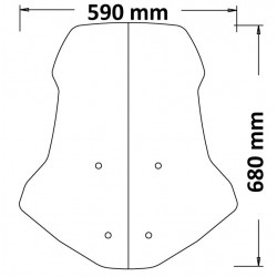 SC4551-T : Bulle intermédiaire Isotta ADV 350 Honda X-ADV 750
