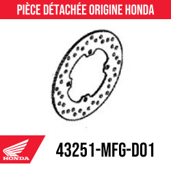 43251-MFG-D01 : Disco de freno trasero Honda Honda X-ADV 750