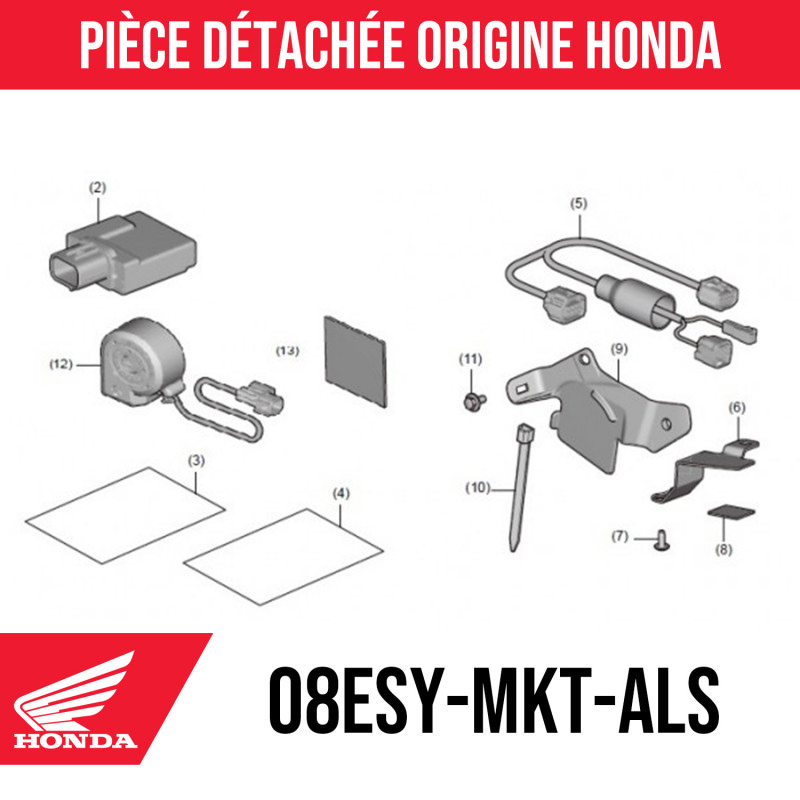 08ESY-MKT-ALS : Kit de alarma Honda Honda X-ADV 750