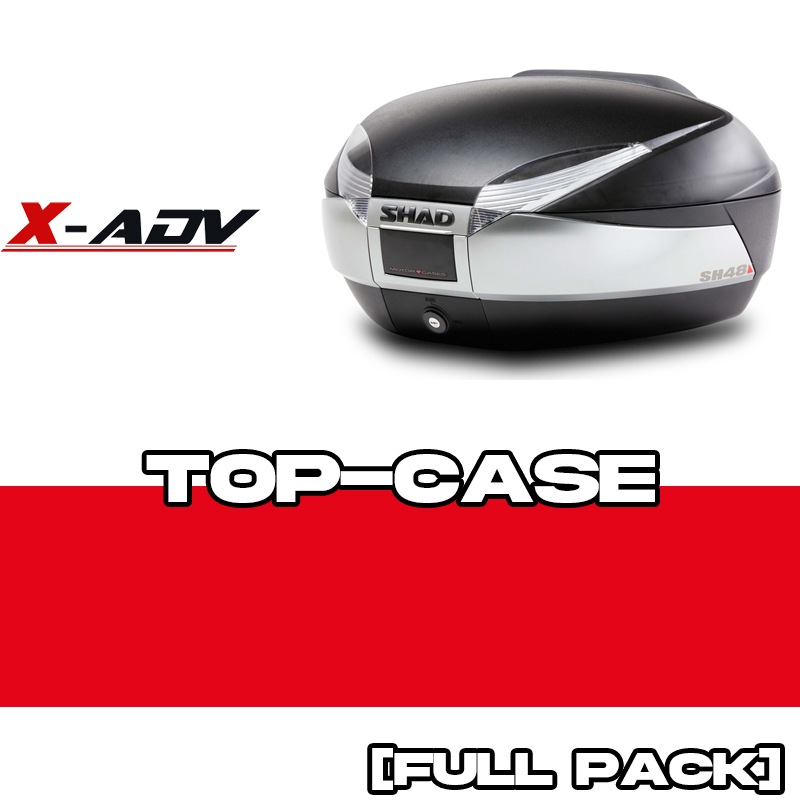 PACK-H0XV71ST-D0B48400 : Pack Top-Case Shad SH48 Titanium CON portaequipajes original Honda X-ADV 750