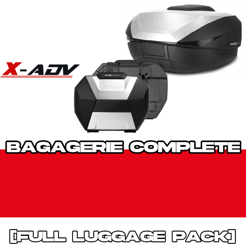 PACK-H0FZ/XD77-D0B59/38200 : Pack complet Shad SH59X+SH38X Honda X-ADV 750