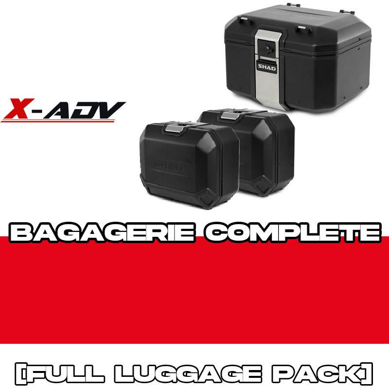 PACK-H0XD77ST/4P-TR48B/36B : Komplettset SHAD Terra TR48+TR36 Schwarz Honda X-ADV 750