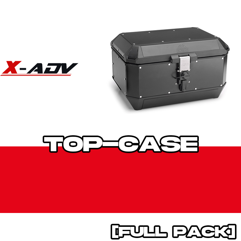PACK-SR1166-ALA56B : Top-Case Set GIVI Trekker Alaska 56L Schwarz Honda X-ADV 750