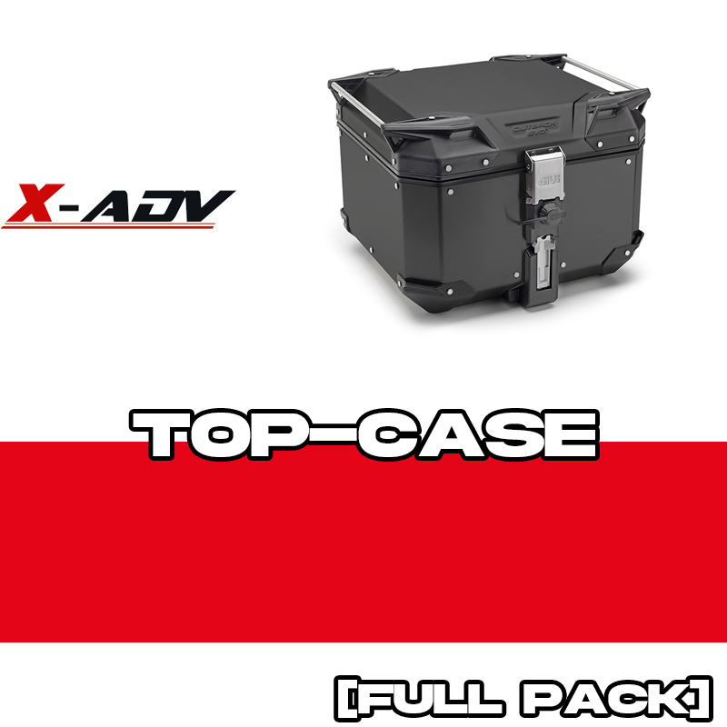 PACK-SR1186-OBKEV42B : GIVI Trekker Outback Evo Smart 42L Top-Case Pack Black 2021 Honda X-ADV 750