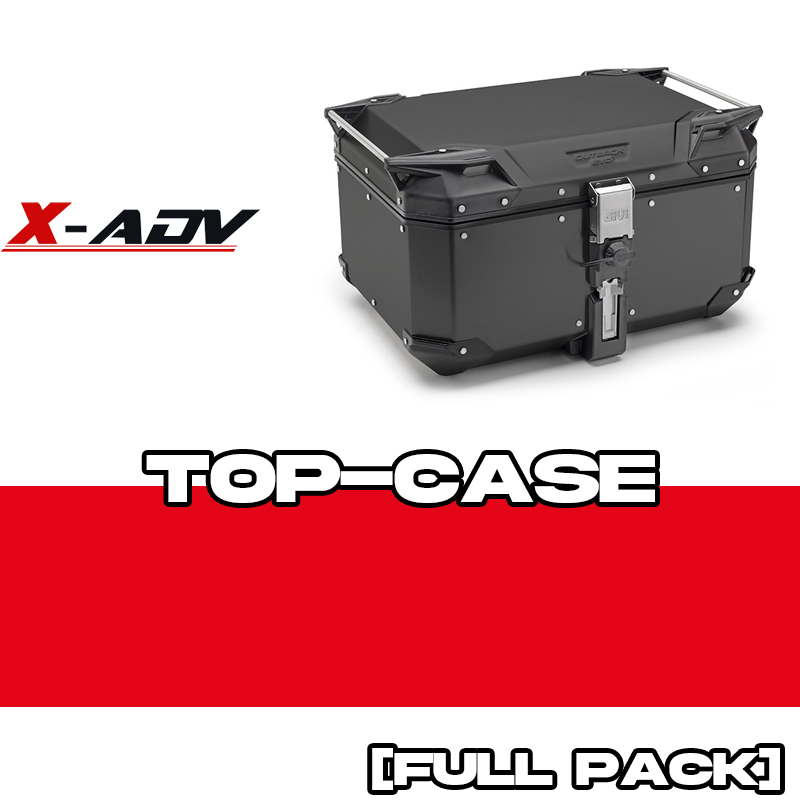 PACK-SR1186-OBKEV58B : Pack Top-Case GIVI Trekker Outback Evo Smart 58L Noir 2021 Honda X-ADV 750