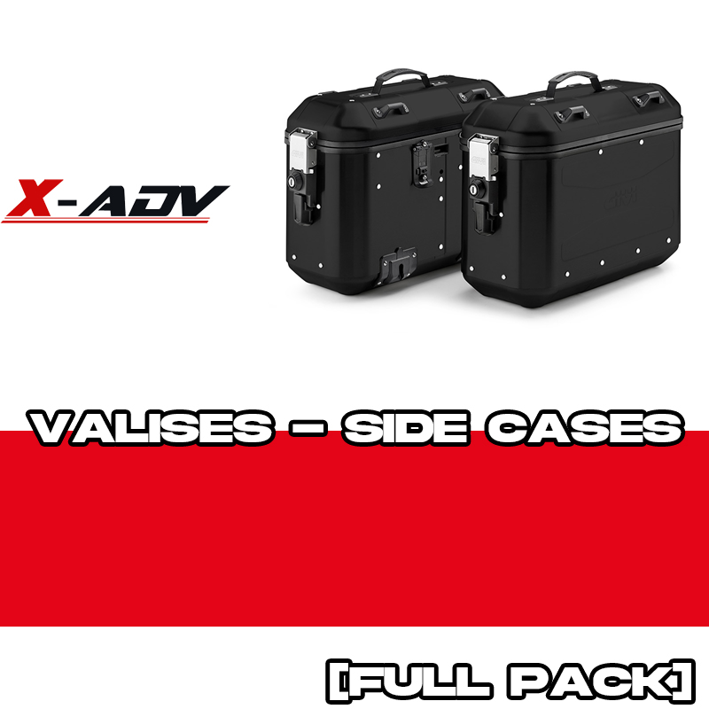 PACK-PL1158-DLMK36BPACK2 : Pack de valises latérales GIVI Trekker Dolomiti 36L Noir Honda X-ADV 750