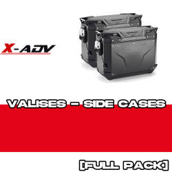 PACK-PLO1188CAM-OBKEV37BL+R : GIVI Trekker Outback Evo Smart 37L Black Side Pannier Set Honda X-ADV 750